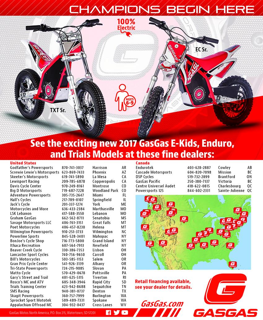 GasGas E-Kids Cycle News Ad